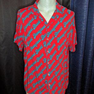 DIsneyland Parks Resort Retro 70s Camp Shirt Large Mens Disney